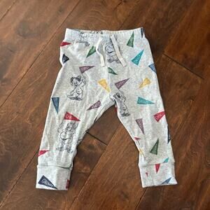 Gap Boys Girls 12-18 months Disney pants Snow White Dwarfs Gray Joggers